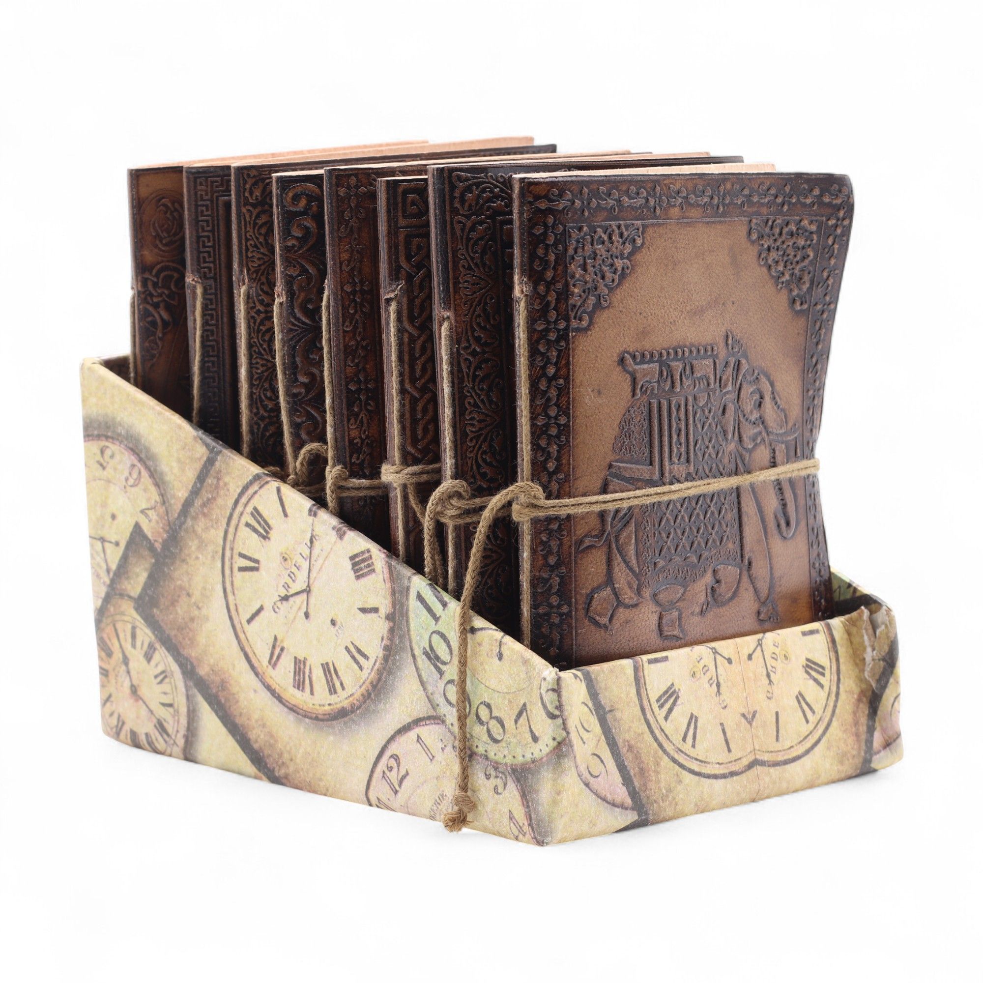 Assorted Esoteric Leather Notebooks - 15x11.5 cm - Image 3
