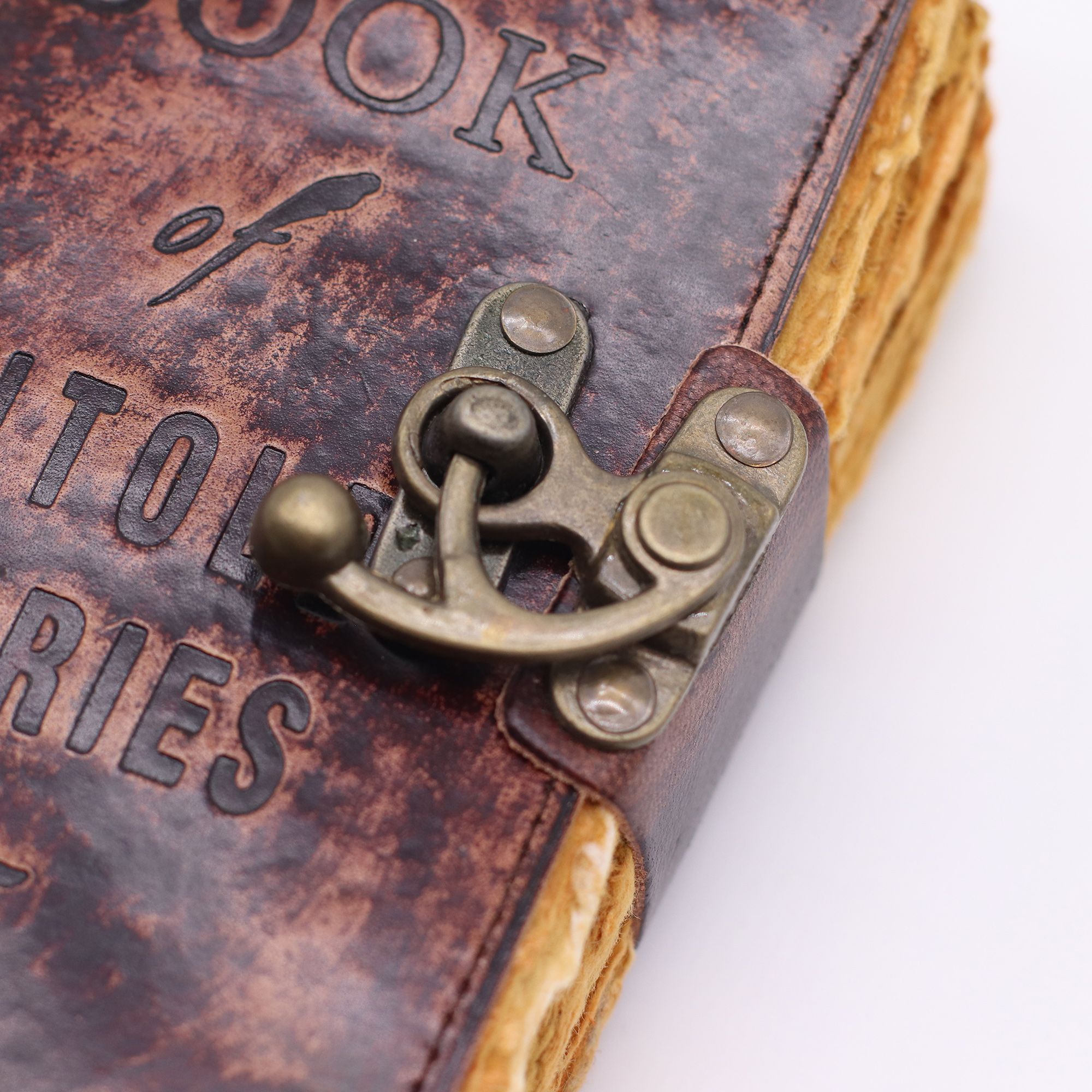Fat Deckled Leather Notebook – The Book of Untold Stories – 15x10 cm - Image 2