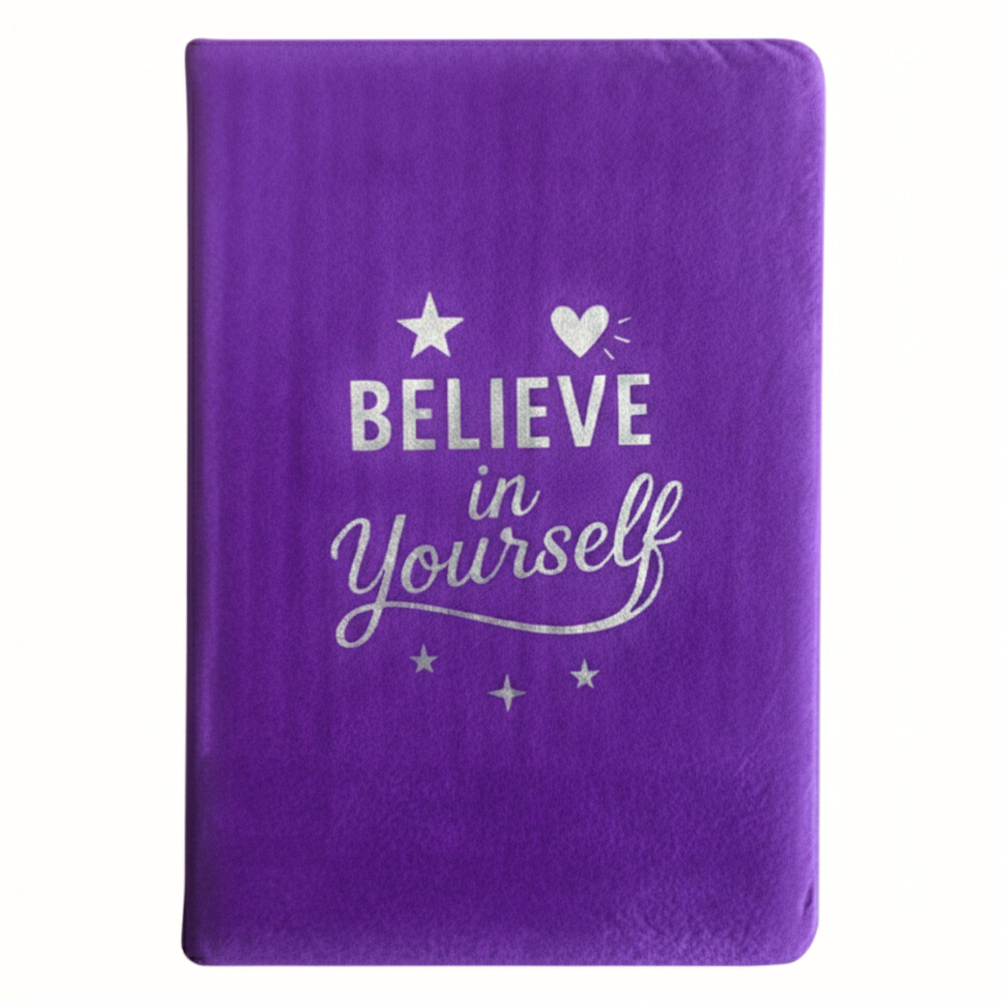 Lavender Velvet Notebook - 80 pages - Believe Yourself - Image 2