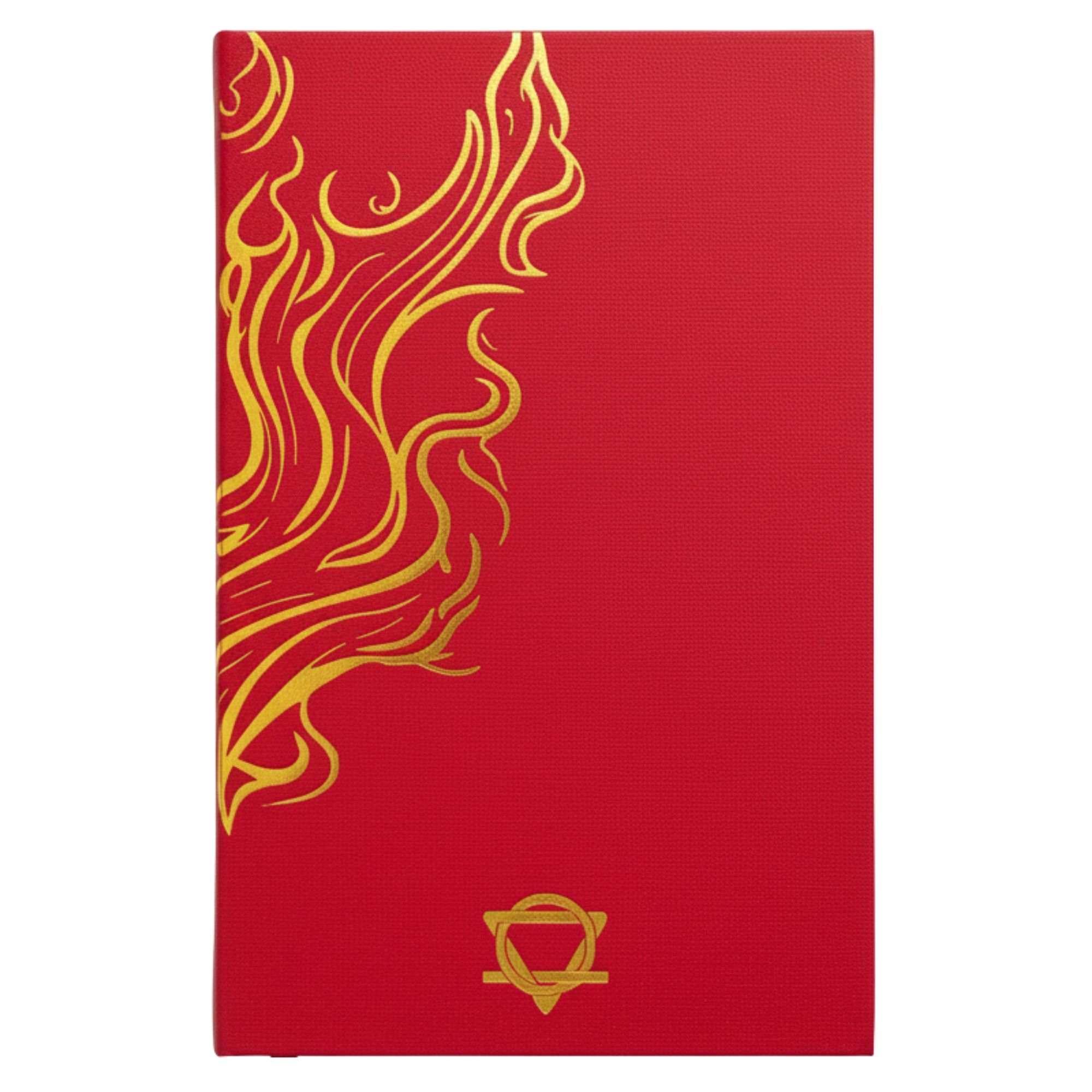 Red Wellness Journal - 120 pages - Golden Mandala and Lotus - Image 2