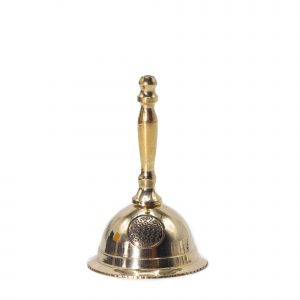Small Altar Brass Bell - Flower of Life