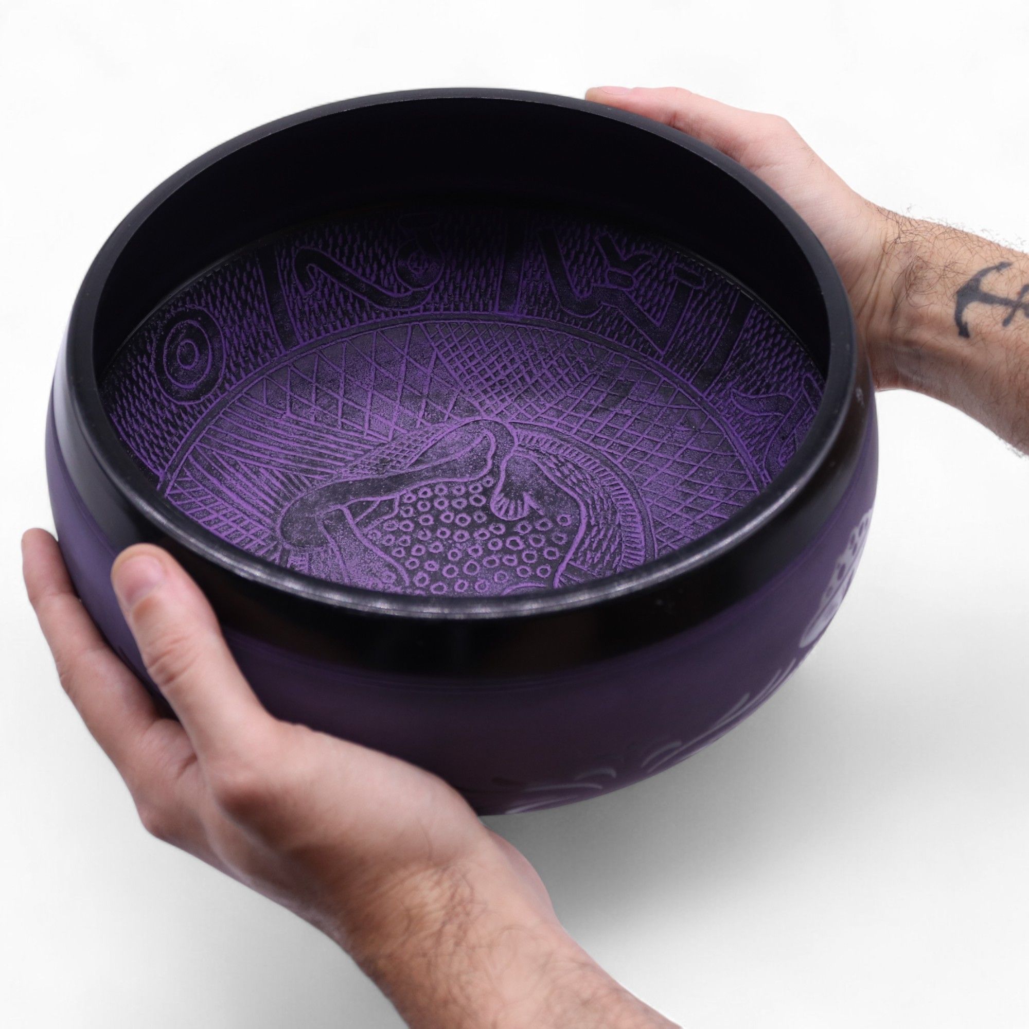 Extra Loud - Mushroom Singing Bowl - Purple Haze (23x10.5cm, 1.3kg) - Image 2