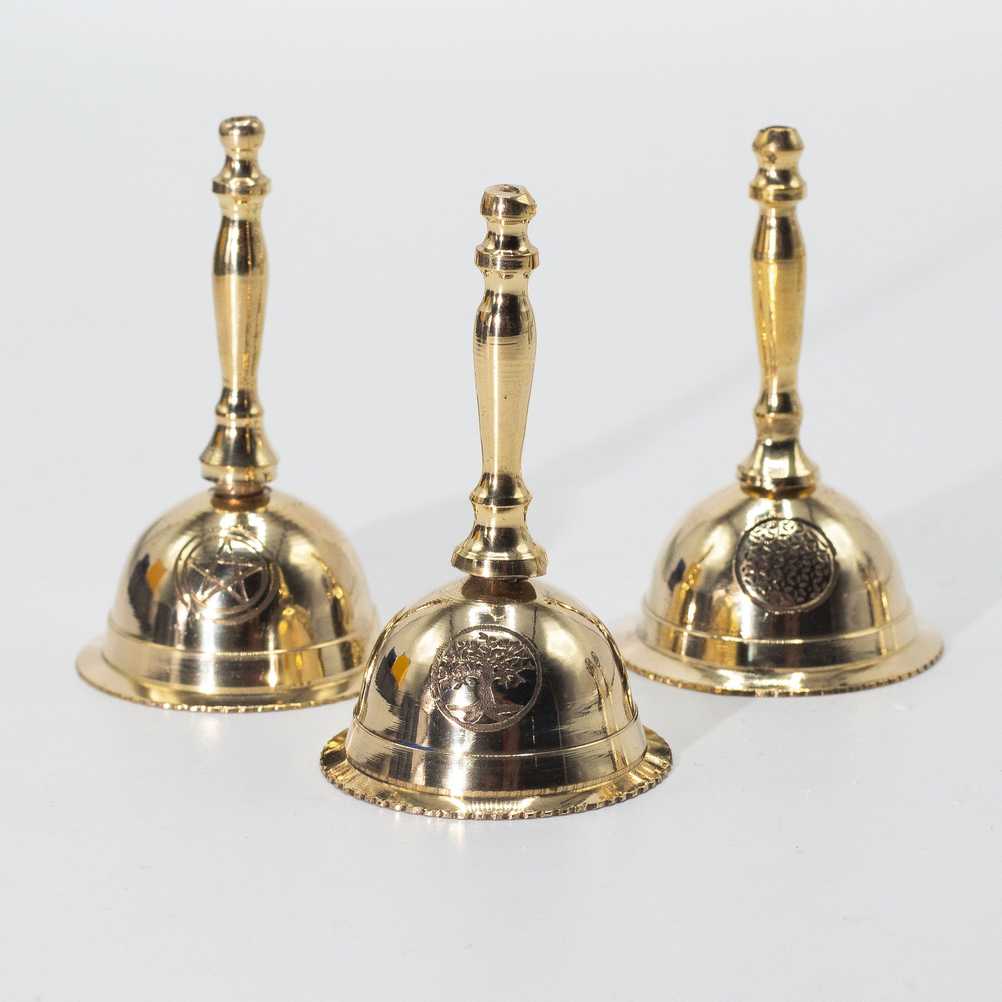 Small Altar Brass Bell - Penta Moon - Image 2