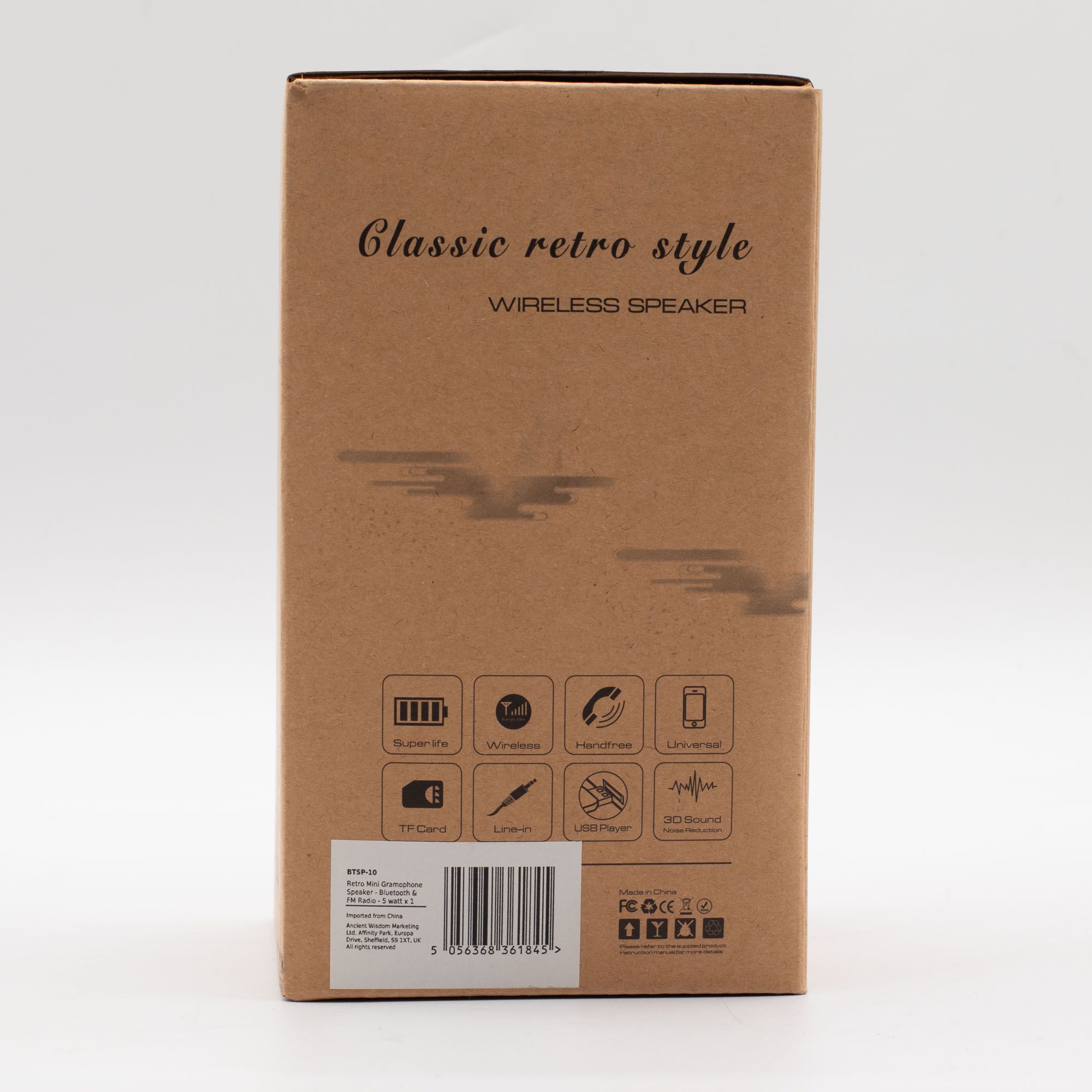 Retro Mini Gramophone Speaker - Bluetooth & FM Radio - 5 watt x 1 6 Retro Mini Gramophone Speaker - Bluetooth & FM Radio - 5 watt x 1 - Image 6