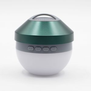 Green Camping Hanging Light and Mini Speaker