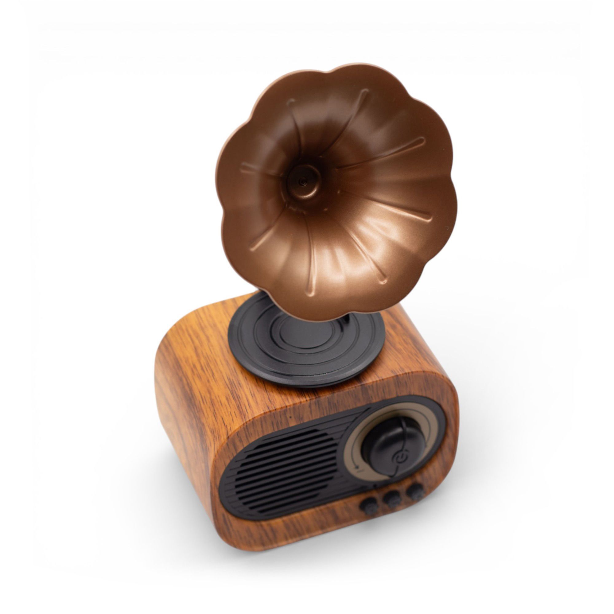 Retro Mini Gramophone Speaker - Bluetooth & FM Radio - 5 watt x 1 8 Retro Mini Gramophone Speaker - Bluetooth & FM Radio - 5 watt x 1 - Image 8