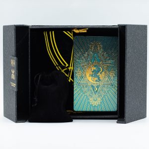 Gold & Turqoice Foil Tarot Card –  Gift Set