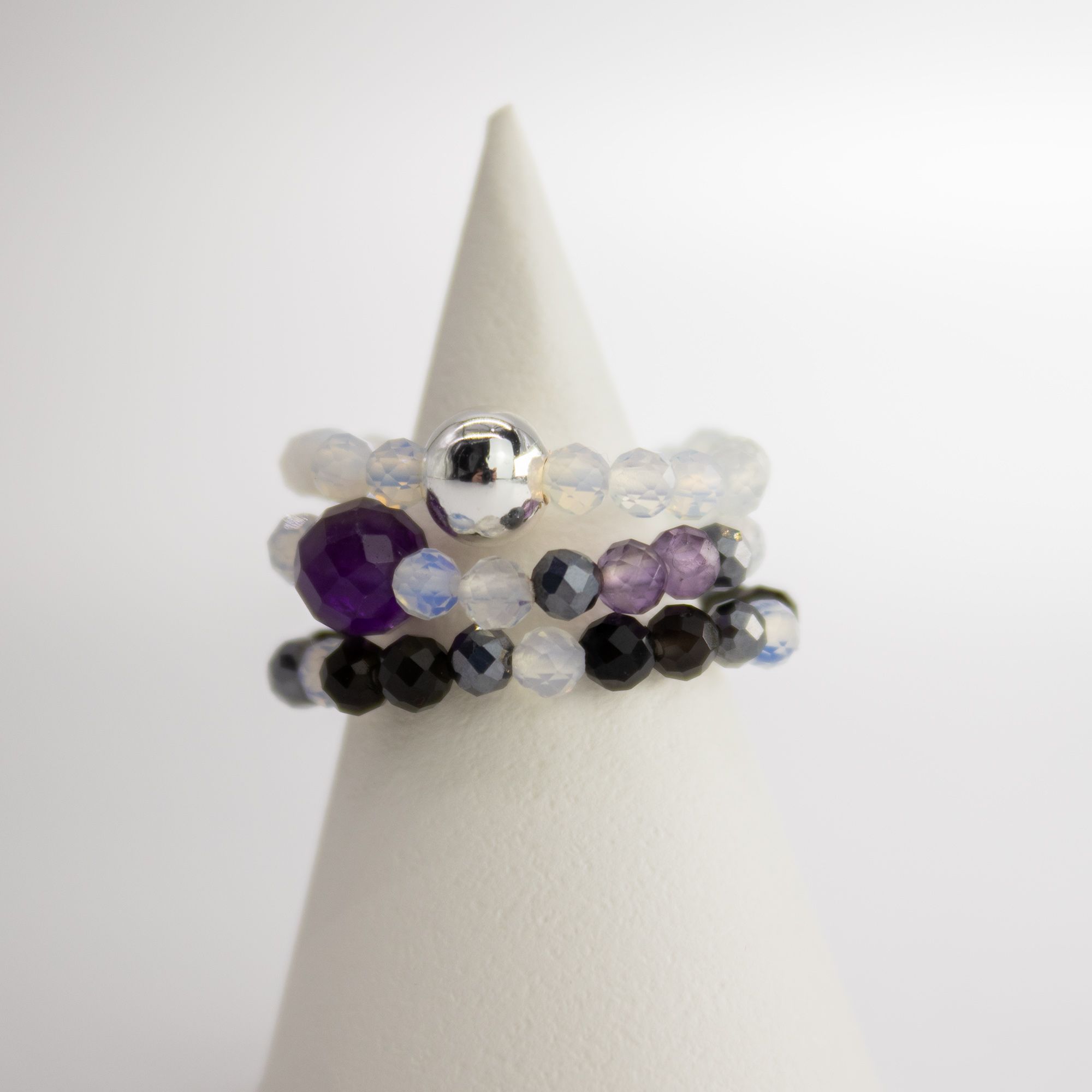 Nymph Spirit Gemstone Ring Set - Full Moon 8 Nymph Spirit Gemstone Ring Set - Full Moon - Image 8