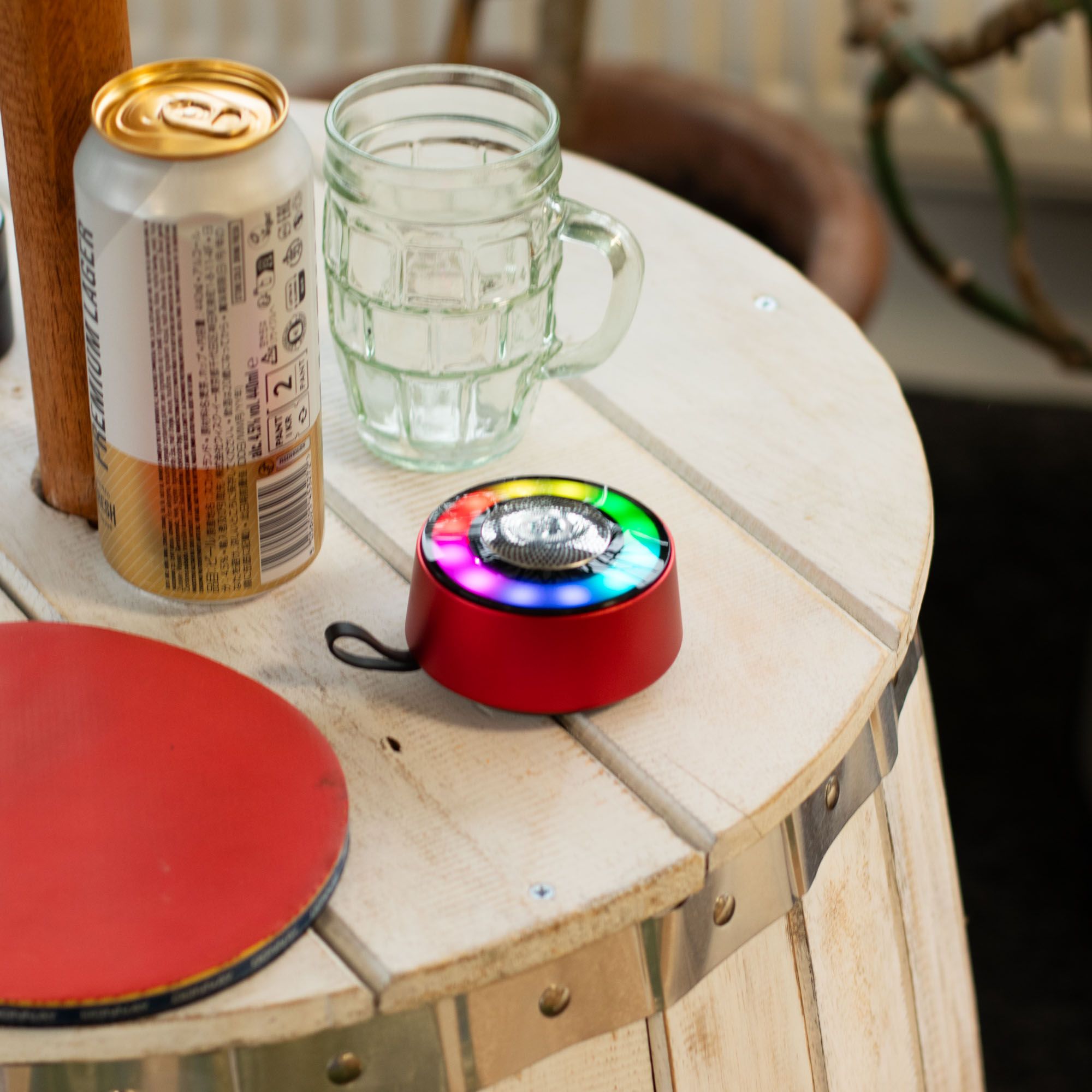 Red Mandela Lighting Effect Mini Speaker 4 Red Mandela Lighting Effect Mini Speaker - Image 4