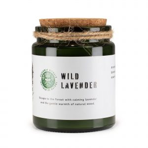 Greenman Woodwick Soy Candle - Wild Lavender