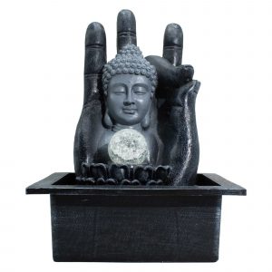 Buddha Hand & Head Tabletop Water Feature (20x25x35cm)