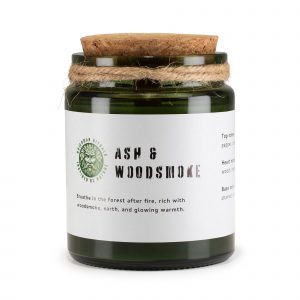 Greenman Woodwick Soy Candle - Ash & Woodsmoke