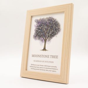 Gemstone Picture - Tree of Life - Moonstone (20x14.7x1cm)