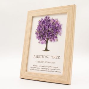 Gemstone Picture - Tree of Life - Amethyst (20x14.7x1cm)