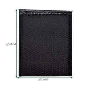 Black Poly Bubble Envelope (260x300+40mm)