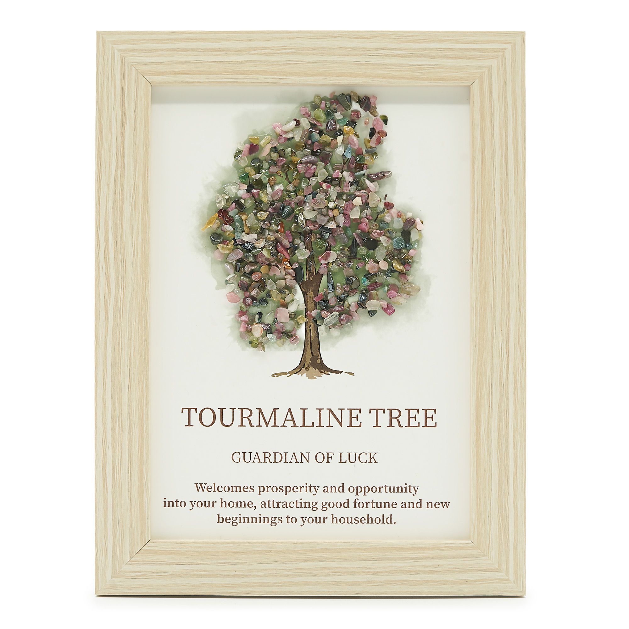 Gemstone Picture - Tree of Life - Toruraline (20x14.7x1cm) 1 Gemstone Picture - Tree of Life - Toruraline (20x14.7x1cm)
