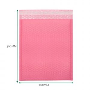 Pink Poly Bubble Envelope (260x300+40mm)