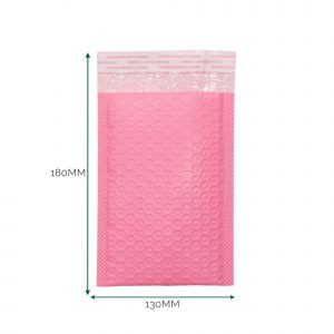 Pink Poly Bubble Envelope (130x180+40mm)