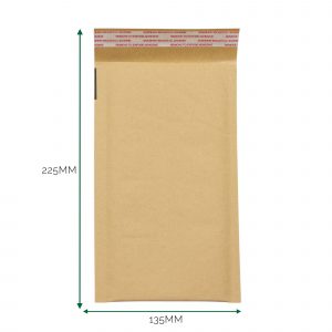Kraft Padded Bubble Envelope (135x225+40mm)