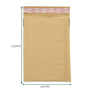 Kraft Padded Bubble Envelope (165x225+40mm)