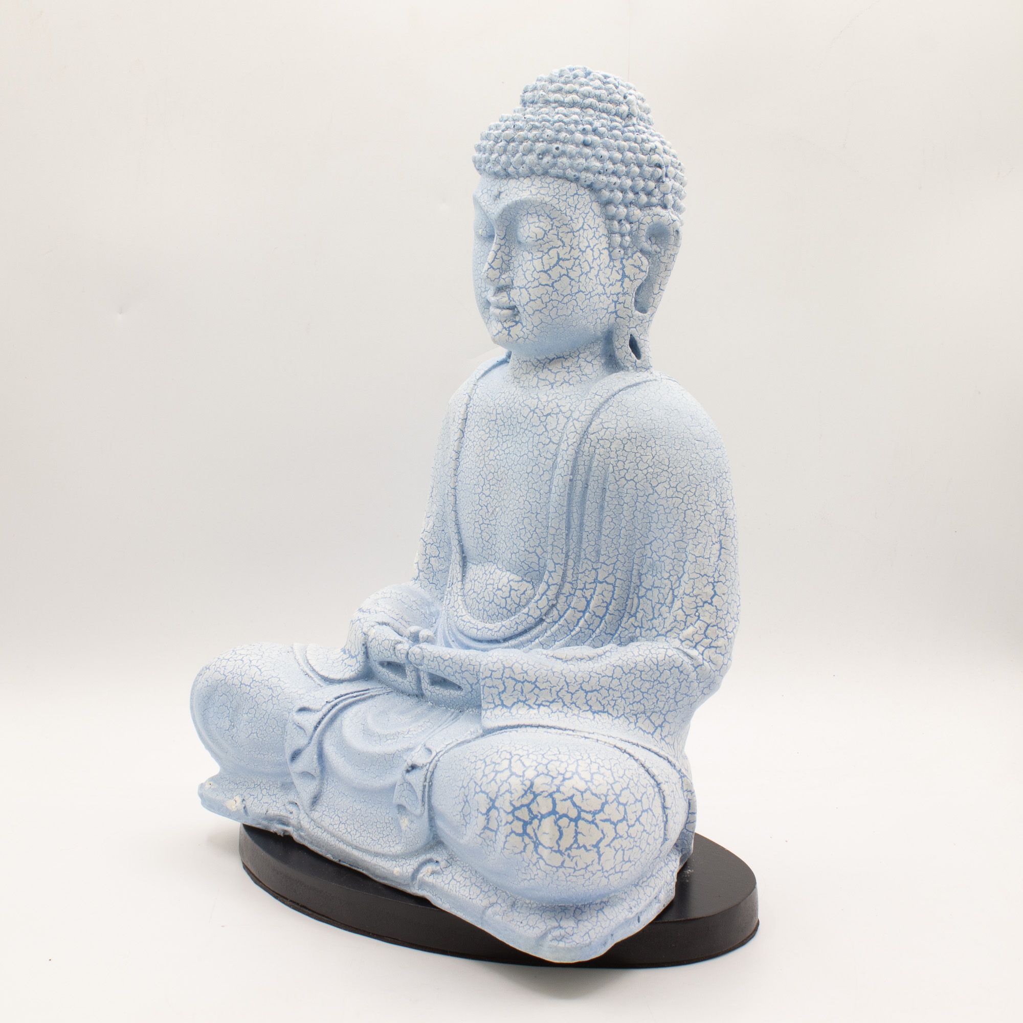 Meditation Buddha Lamp Sky Blue - Oval Stand 7 Meditation Buddha Lamp Sky Blue - Oval Stand - Image 7