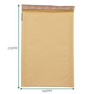 Kraft Padded Bubble Envelope (195x275+40mm)