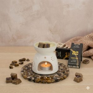 MeltEaze Wax Melts 50g - Tigereye Strength - Vanilla Sandalwood