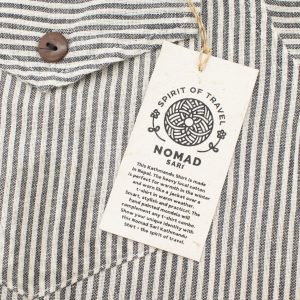 Nomad Sari Grandad Shirt - Grey Stone - Large