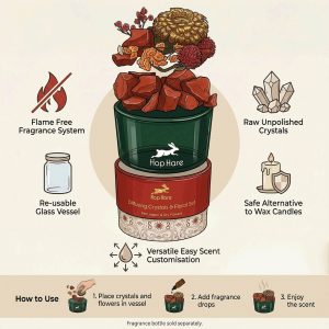 Hop Hare Diffusing Crystals & Floral Set - The Lion