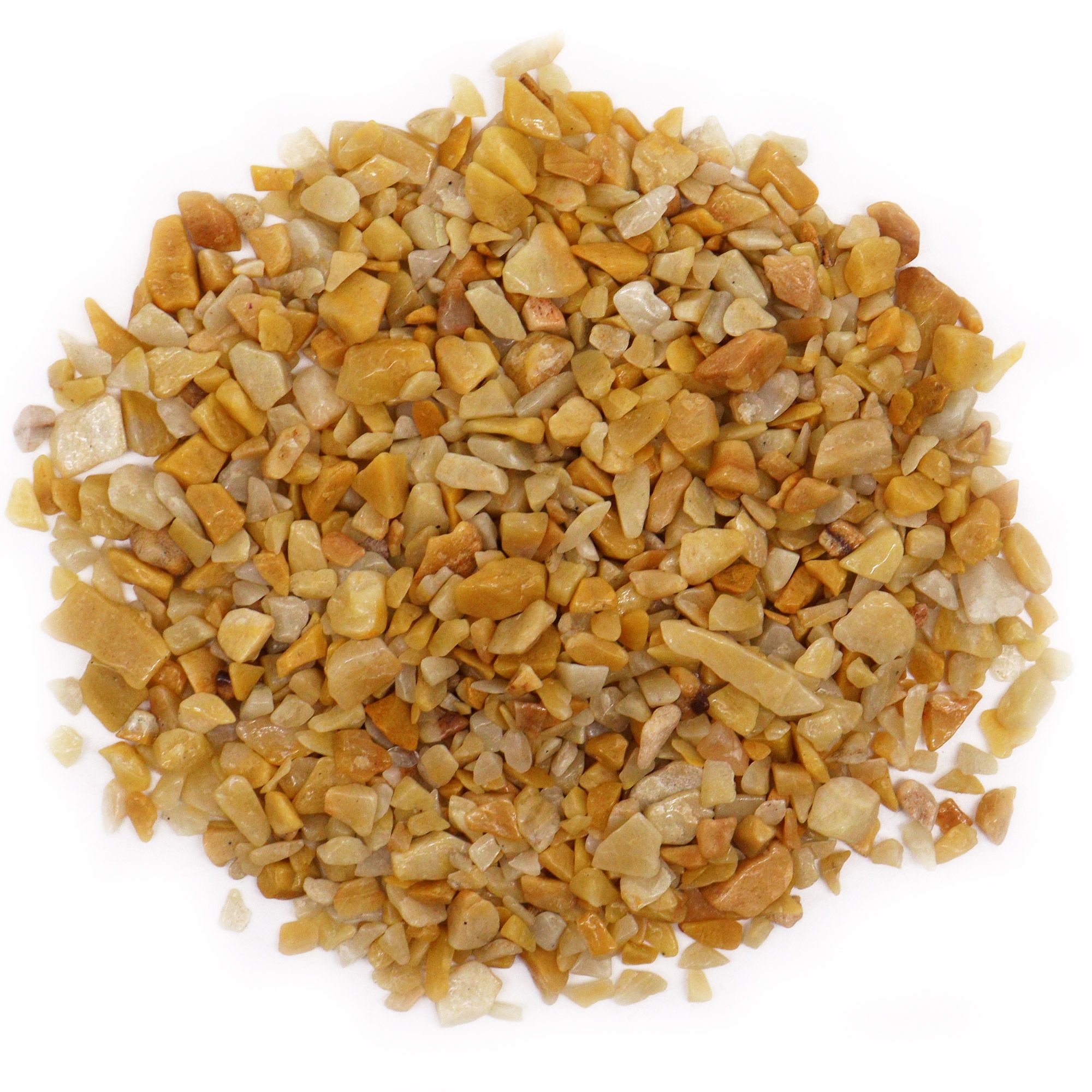 Golden Quartz Chips Gemstone Chips Bulk - 1KG 2 Golden Quartz Chips Gemstone Chips Bulk - 1KG - Image 2