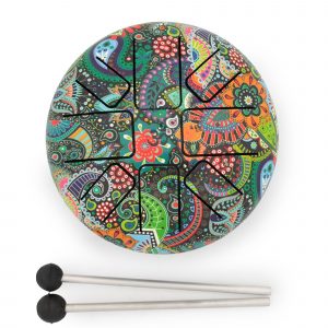 Low Med Hapi Drum Mandela Leaf- 14x7cm