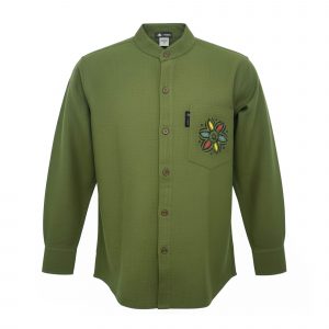 Nomad Sari Kathmandu Shirt - Forest Green - Medium