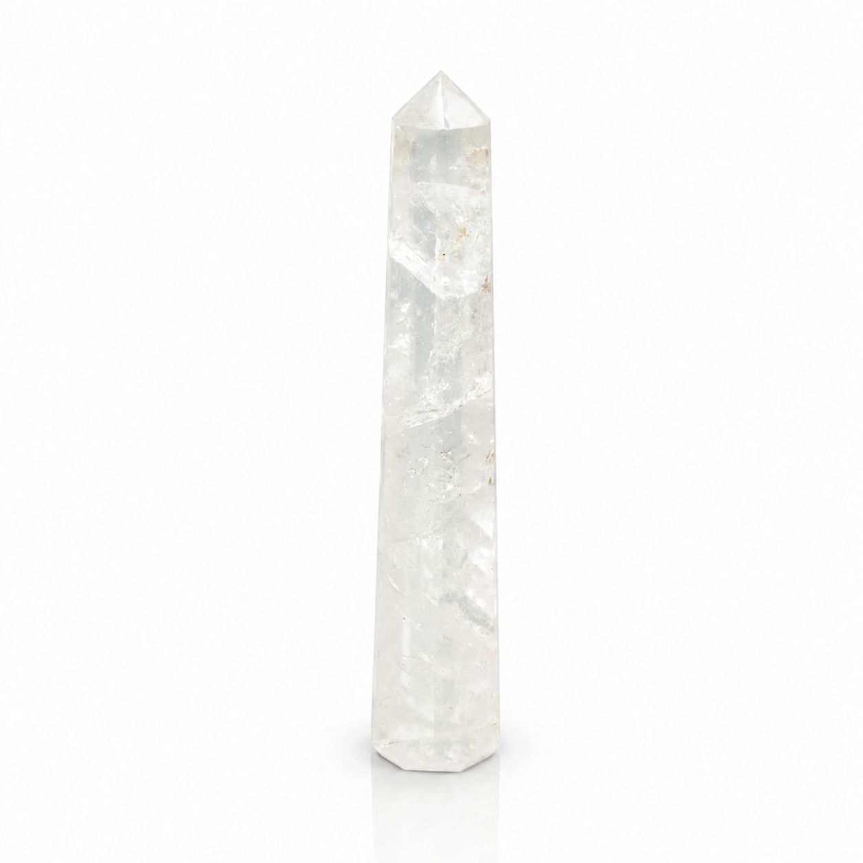 Gemstone Six Face Obelisk Poins approx 17cm - Rock Crystal - Image 5