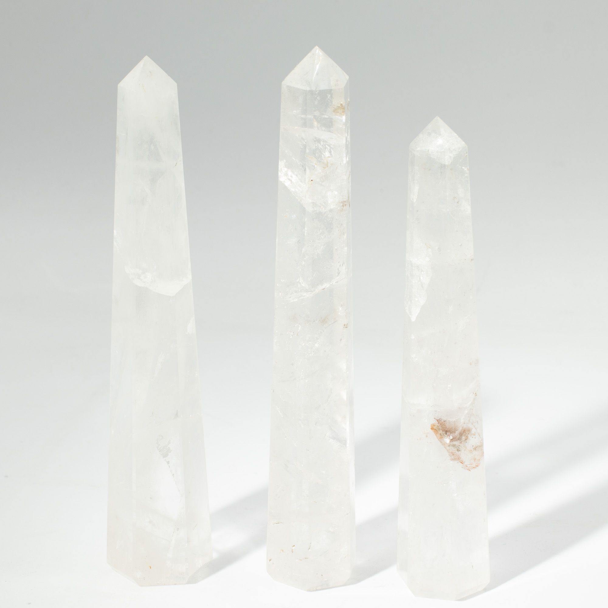 Gemstone Six Face Obelisk Poins approx 17cm - Rock Crystal - Image 4