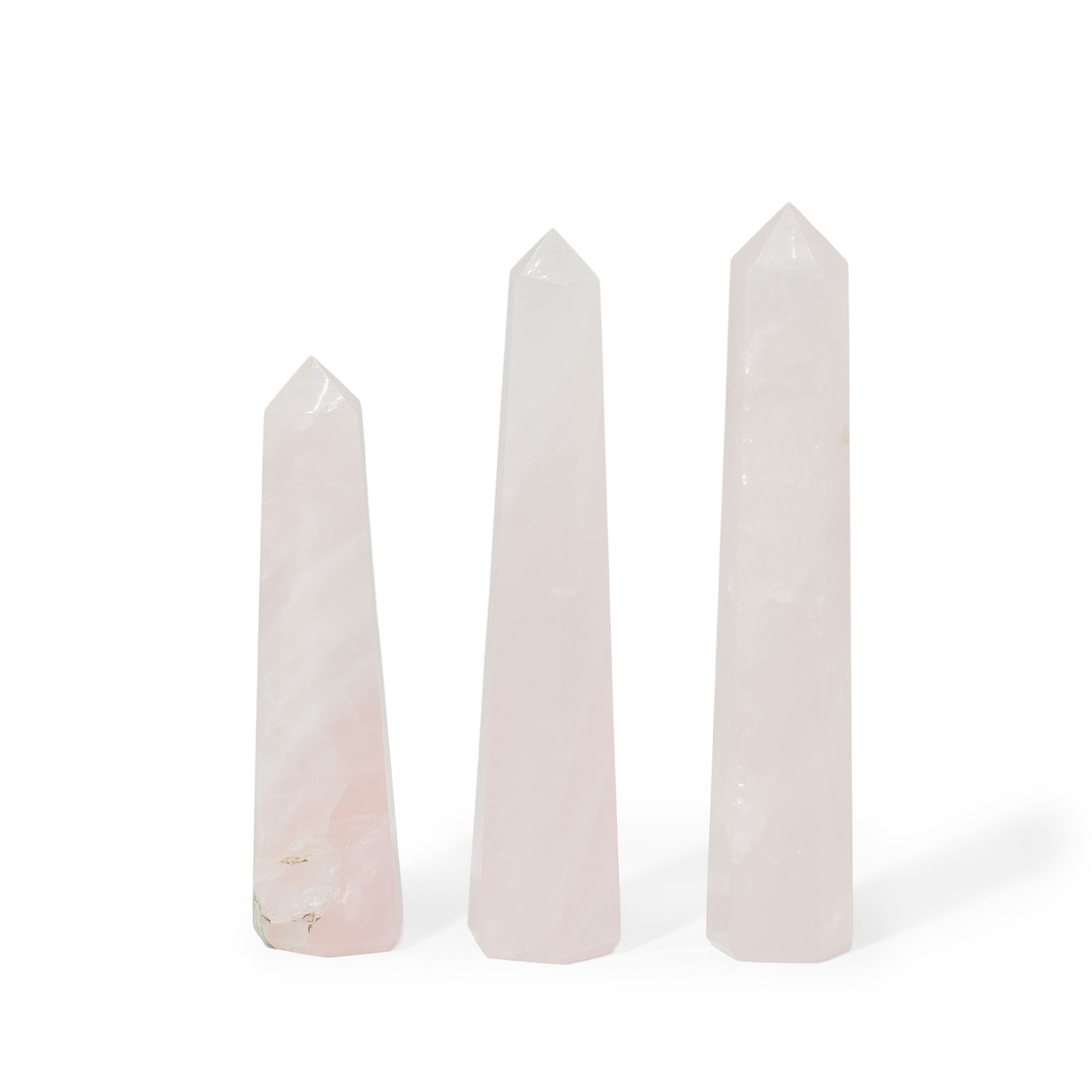 Gemstone Six Face Obelisk Point approx 11cm - Rose Quartz - Image 4