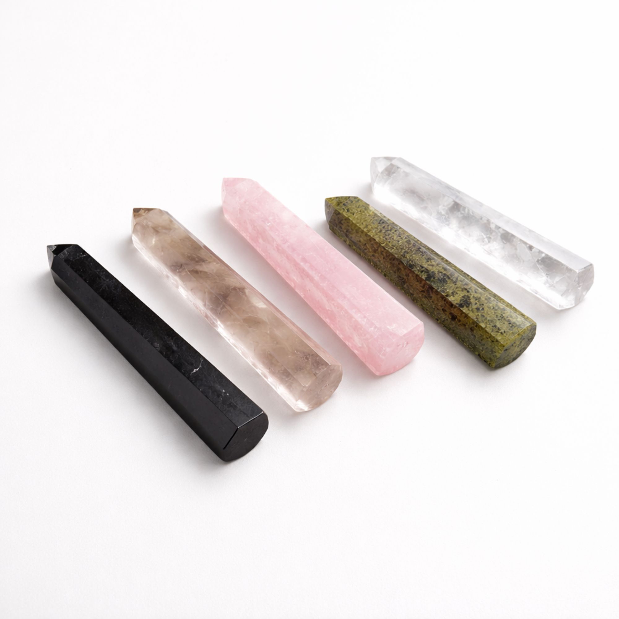 Gemstone Six Face Obelisk Point approx 11cm - Rose Quartz - Image 2