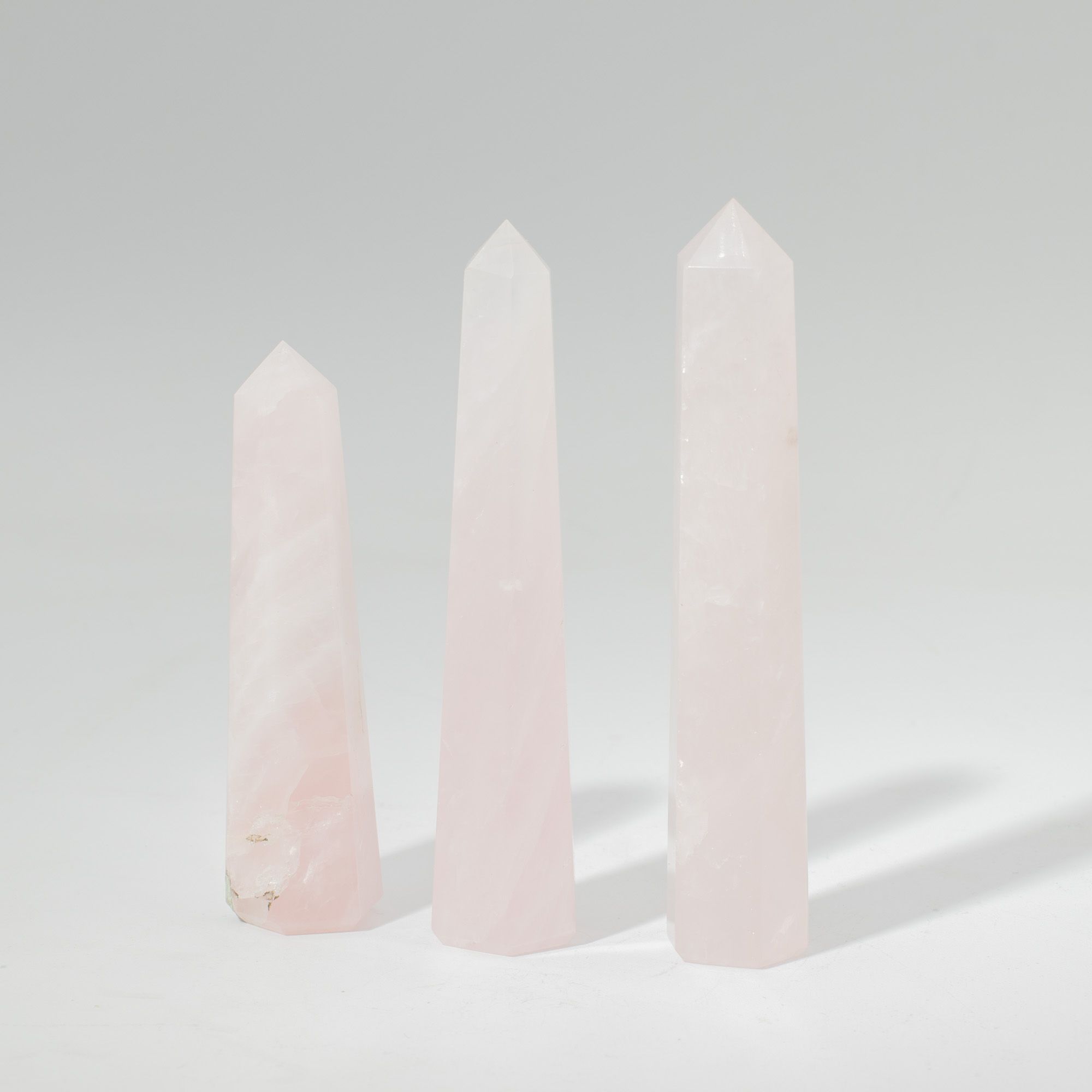Gemstone Six Face Obelisk Point approx 11cm - Rose Quartz - Image 6