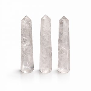 Gemstone Six Face Obelisk Point approx 11cm  - Clear Quartz