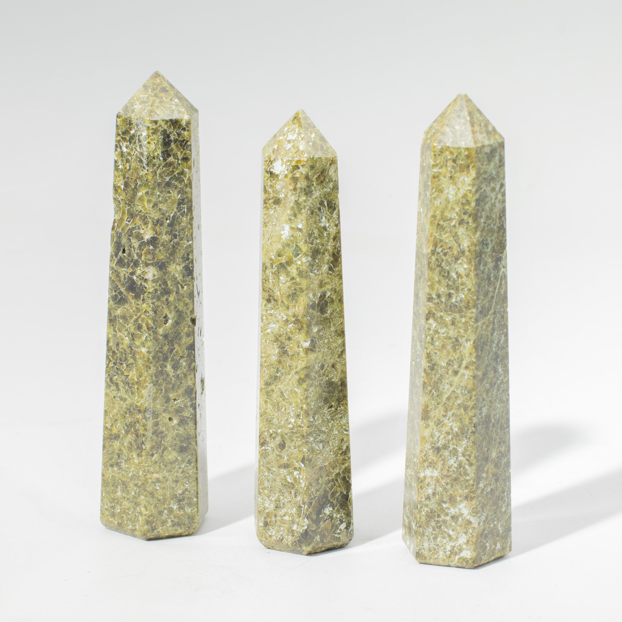Gemstone Six Face Obelisk Point approx 11cm - Epidote - Image 3