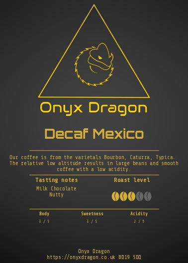 Mountain Water Process Decaf Mexico