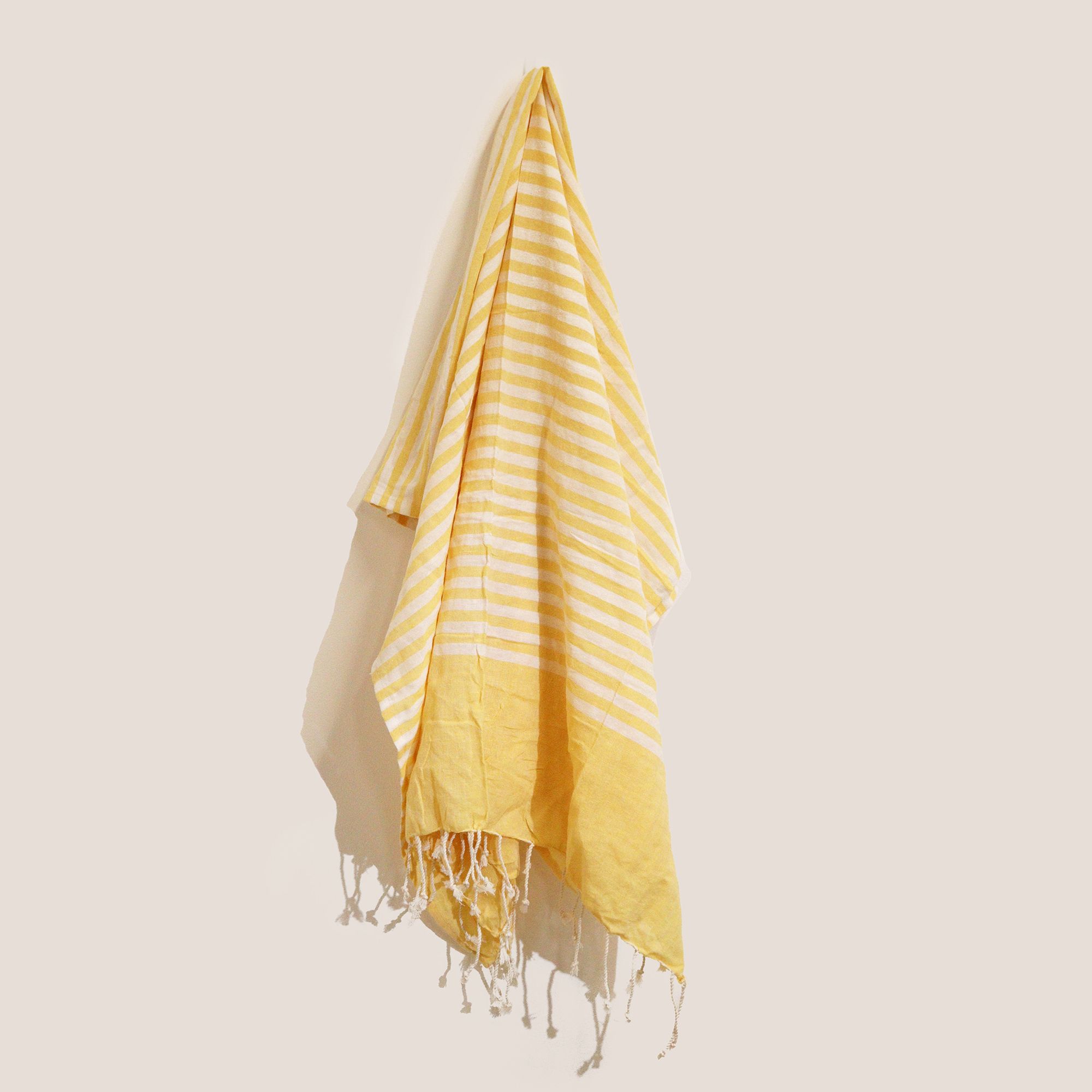 Cotton Pario Throw - 100x180 cm - Sunny Yellow - Image 2