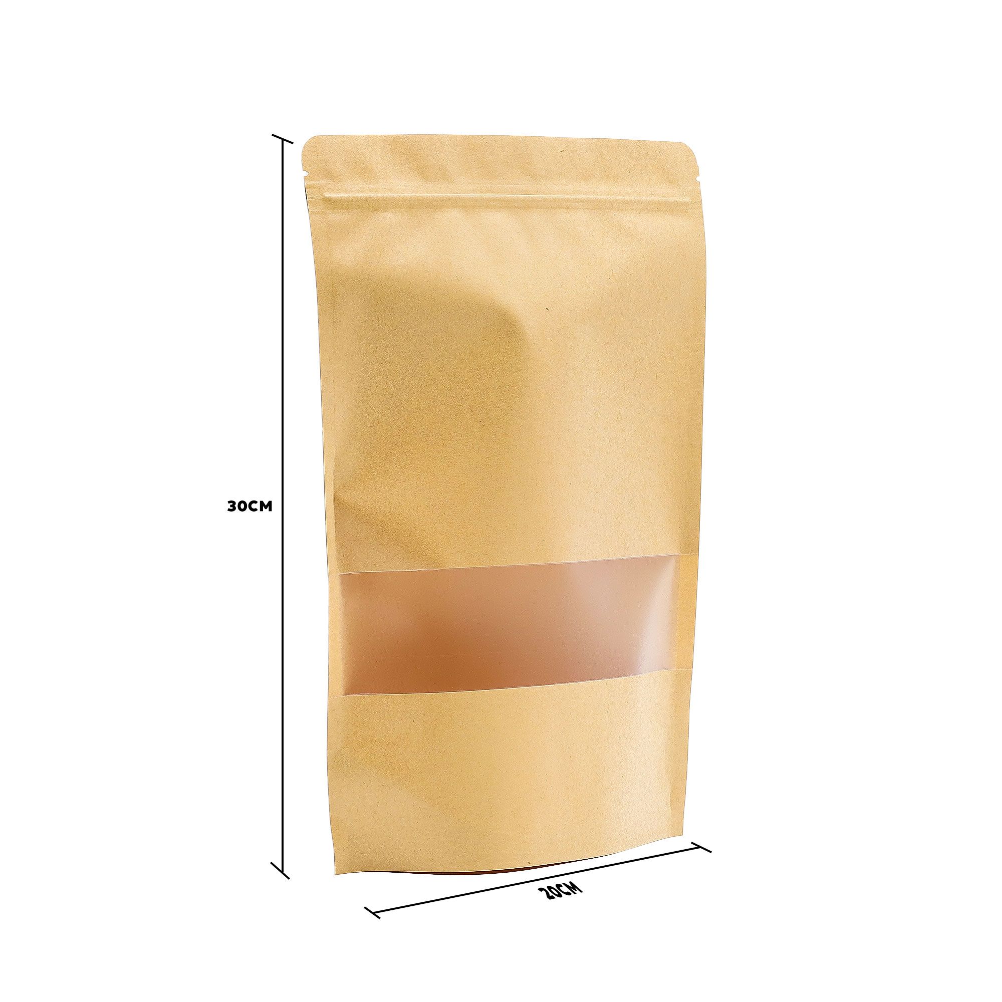 Kraft Window Bag 20x30cm - Image 2
