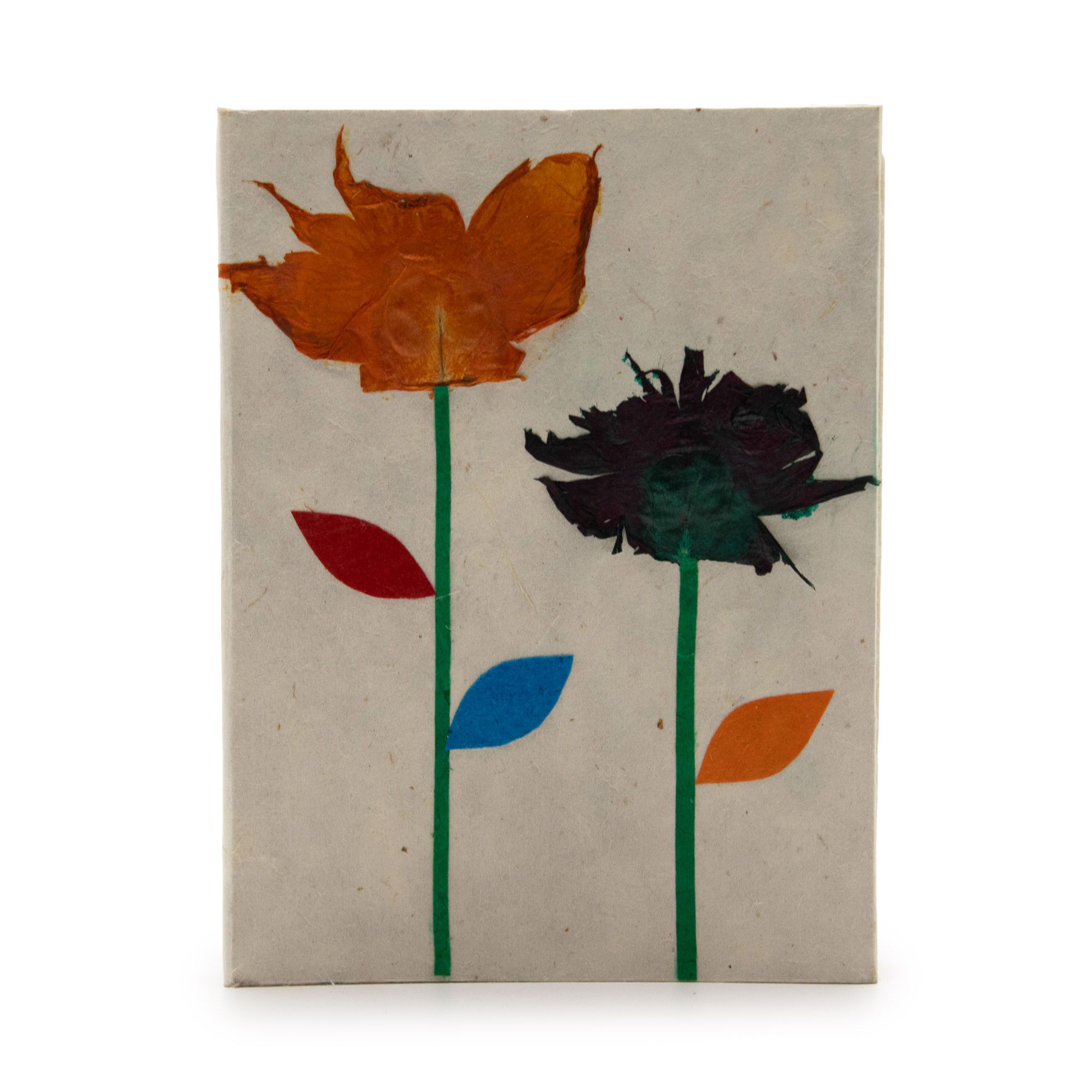 Med Lokta Notebook (15x12cm) - 45 leafs - Crafted Real Himalayan Floral Design