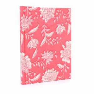 Cotton Bound Notebooks 20x15cm - 96 pages - Pink Floral