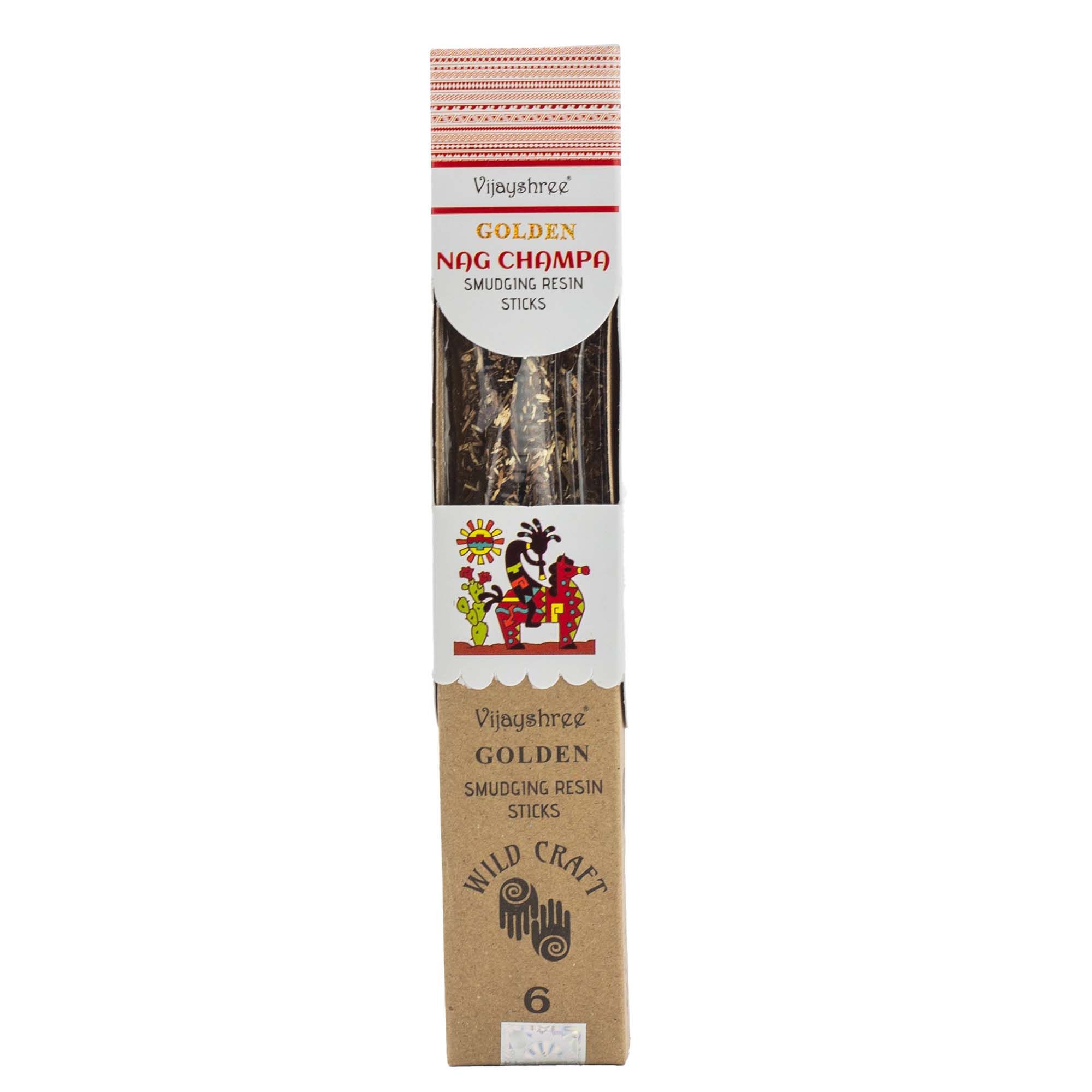 Golden Nag Champa Smudging Resin Sticks - 30g - Image 3