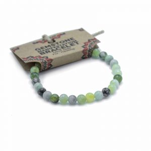 Gemstone Manifestation Bracelet - Olive Jade - Healing