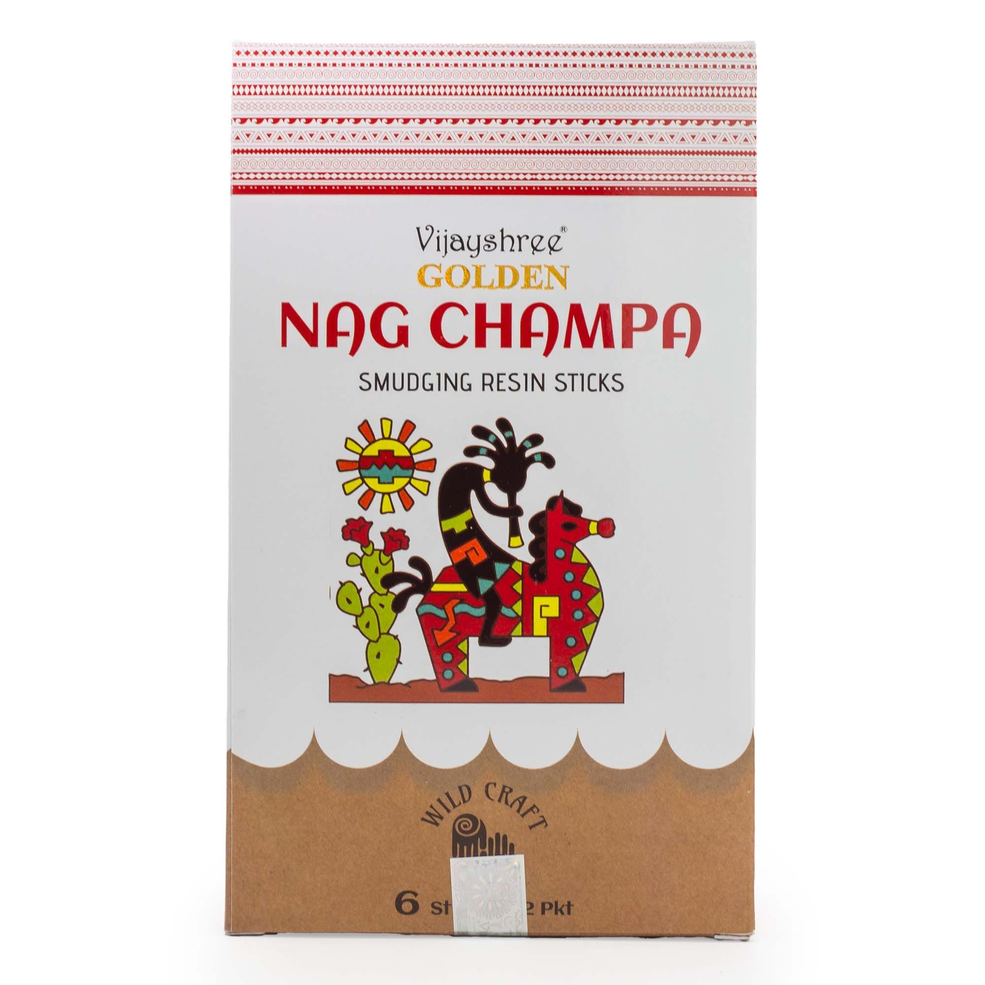 Golden Nag Champa Smudging Resin Sticks - 30g - Image 6