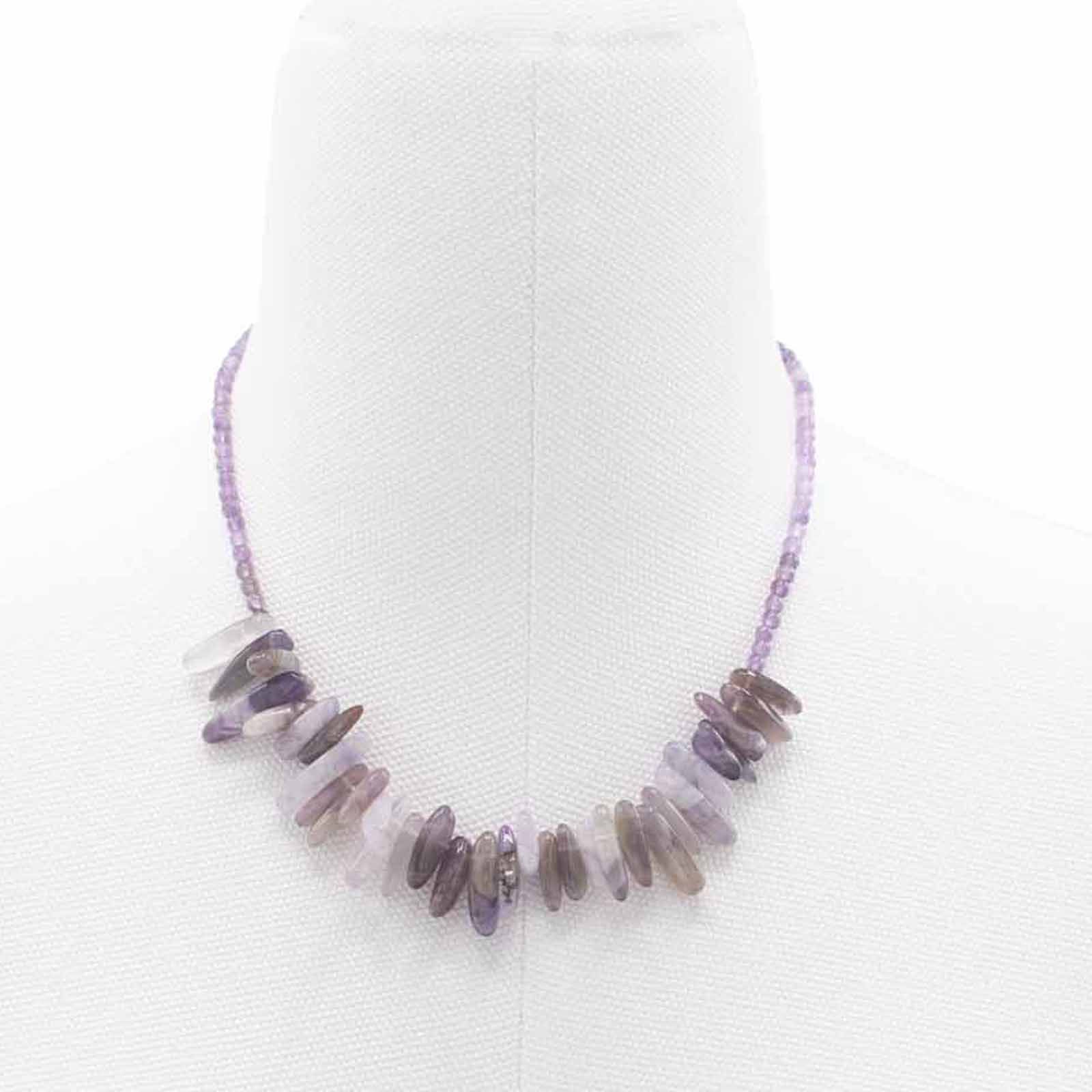 Longstone Gem Necklace - Amethyst - Image 4