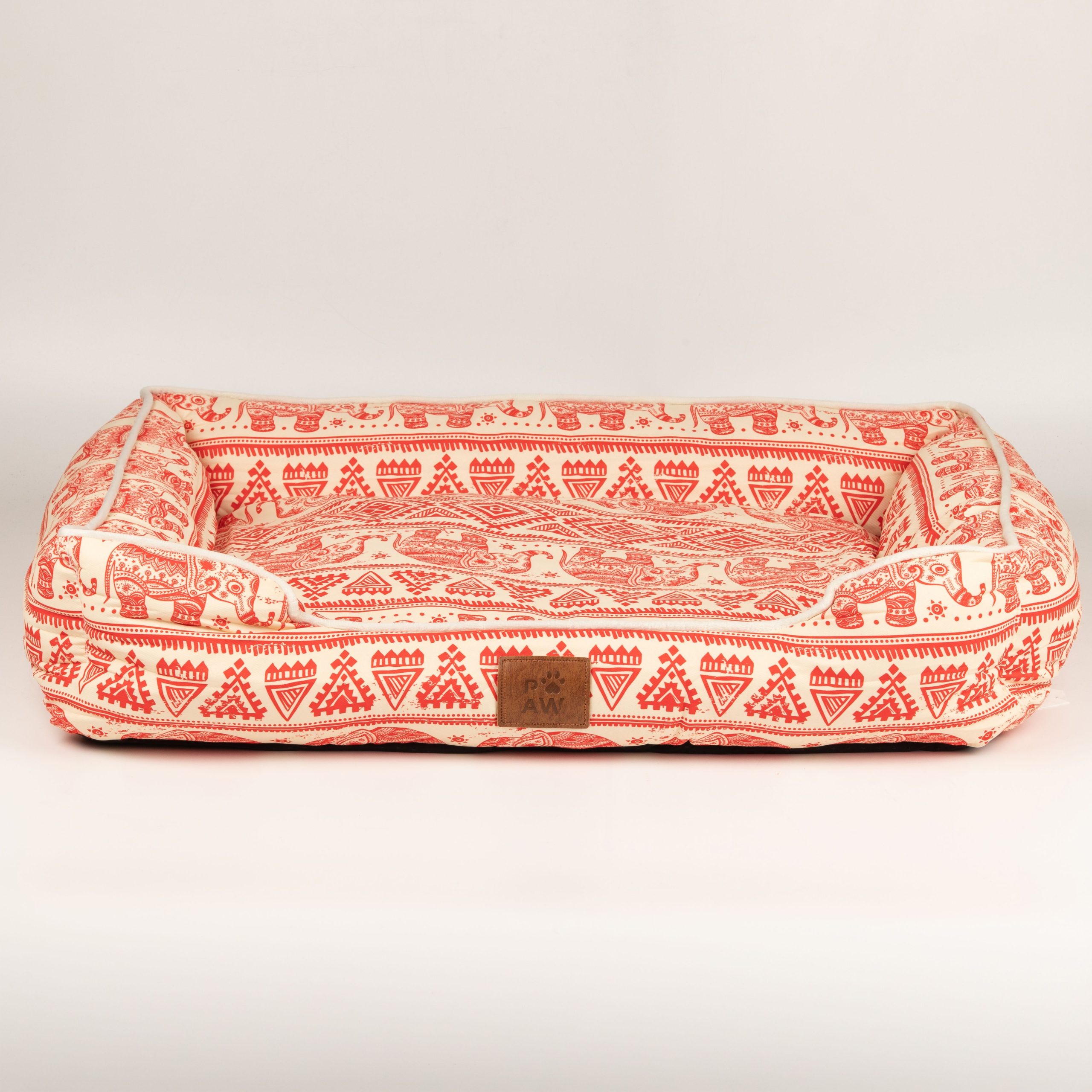 PAW Bed – Lucky Elephant – Red – 60 × 50 × 14cm - Image 8