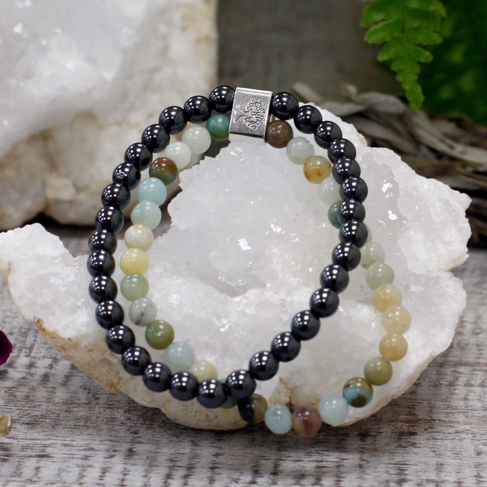 Magnetic Gemstone Bracelet - Amazonite - Image 2